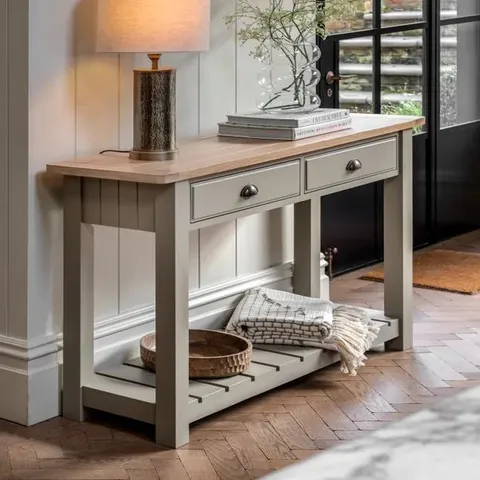 BOXED ELDA CONSOLE TABLE - METEOR GREY (1 BOX)
