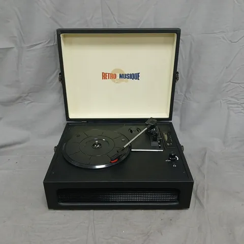 BOXED RETRO MUSIQUE BLUETOOTH TABLETOP TURNTABLE