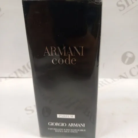 BOXED AND SEALED ARMANI CODE PARFUM GIORGIO ARMANI 125ML