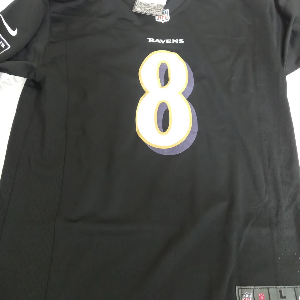 NIKE NFL ON FEILD APPAREL RAVENS - JACKSON 8 - L