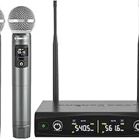 BOXED PHENYX PRO PTU-52A/52B DUAL UHF WIRELESS MICROPHONE SYSTEM