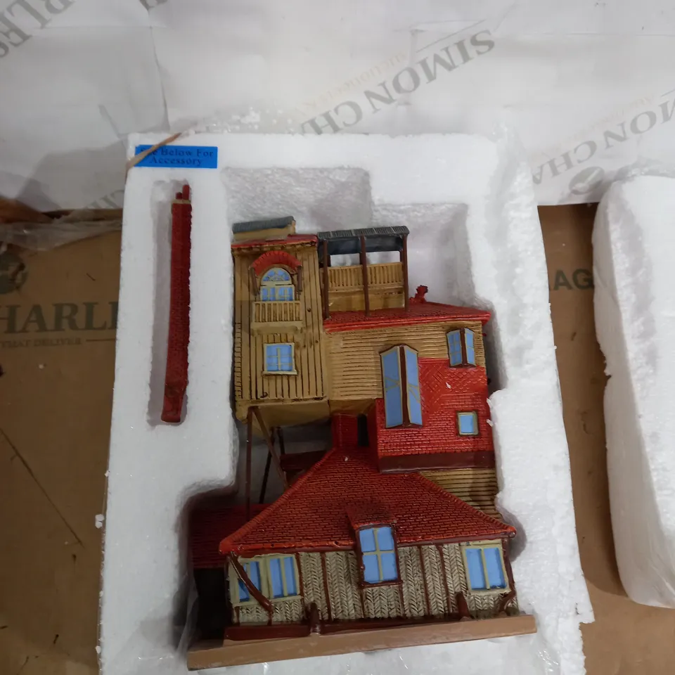 BRADFORD EXCHANGE HAWTHORNE HARRY POTTER VILLAGE THE BURROW LIGHTED CERTIFICATE