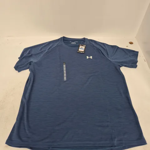UNDER ARMOUR THE TECH TEE IN BLUE - XL