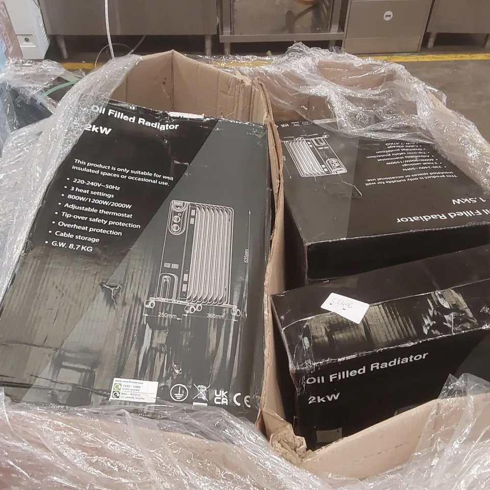 PALLET CONTAINING APPROXIMATELY 20x DESIGNER HIGH STREET PORTABLE OIL FILLED RADIATORS