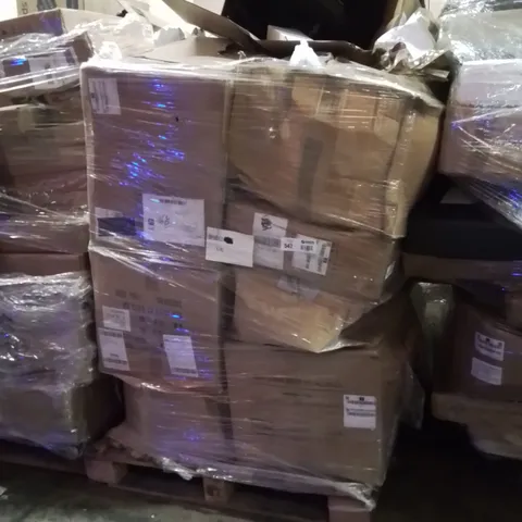 PALLET OF ASSORTED HOUSEHOLD GOODS AND PRODUCTS TO INCLUDE;DISHWASHER SALT,OFFICE CHAIR,MULTI TOOL SCREWDRIVER 