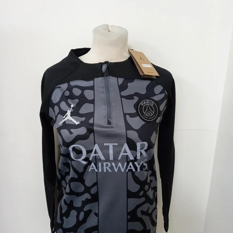 PSG AIR JORDAN HALF ZIP TOP SIZE 12