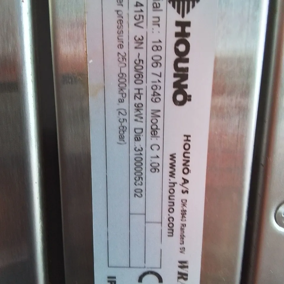 HOUNO DOUBLE 7 TRAY COMBI OVENS Model CPE 1.06