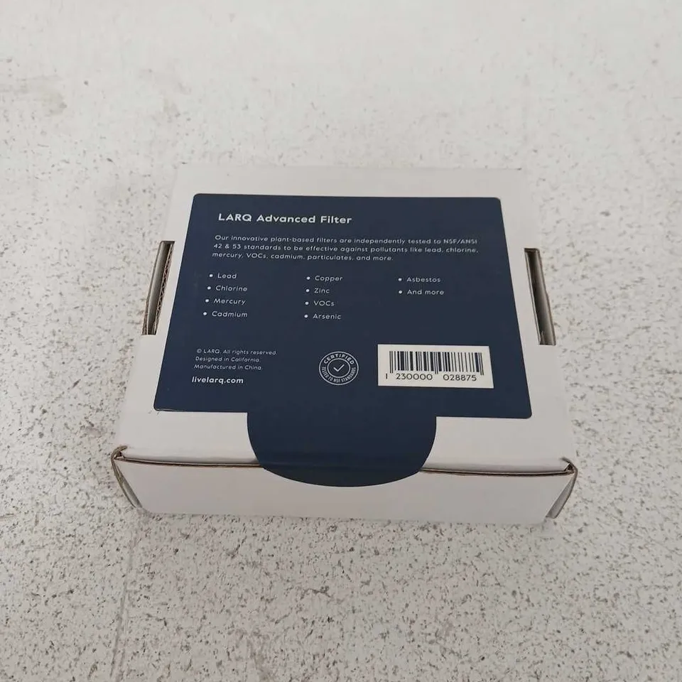 BOXED AND SEALED LARQ ADVANCED FILTER