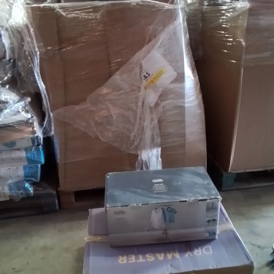 PALLET TO CONTAIN A LARGE QUANTITY OF ELECTRICAL PRODUCTS TO INCLUDE;CLOTHES AIRER,DRYING WARDROBE WITH SEALING COVER