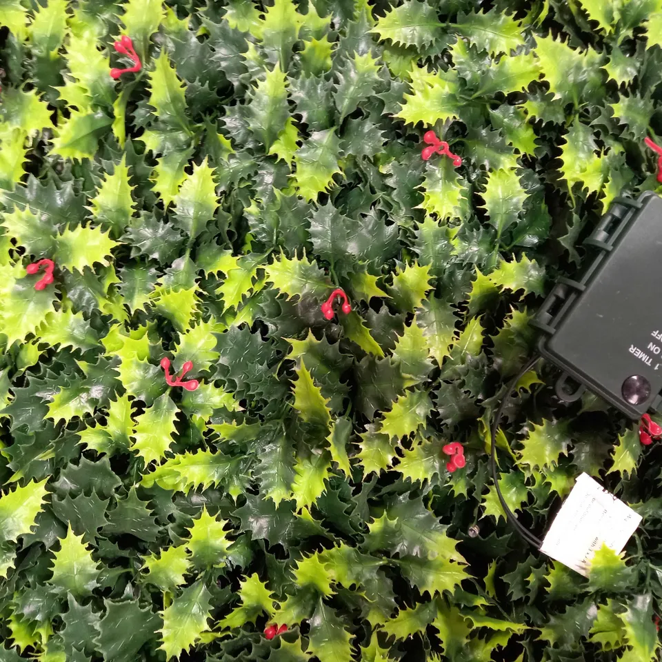 GARDEN REFLECTIONS PRE-LIT HOLLY TRELLIS - COLLECTION ONLY