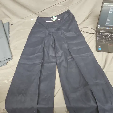 BODEN WOMEN'S NAVY WIDE-LEG TROUSERS, UK 10 REGULAR