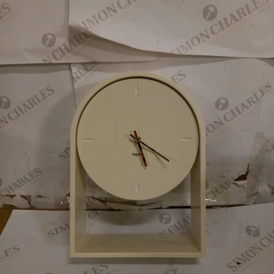 KARTELL AIR DU TEMPS TABLE CLOCK, PLASTIC, WHITE, 21.5 X 8 X 30 CM