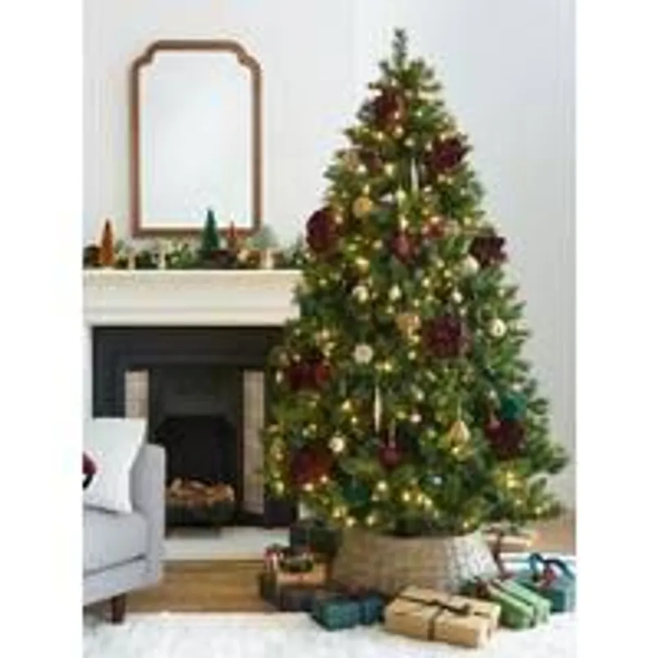 BOXED 7FT BELVEDERE PRE LIT MULTIFUNCTION CHRISTMAS TREE - COLLECTION ONLY RRP £149.99