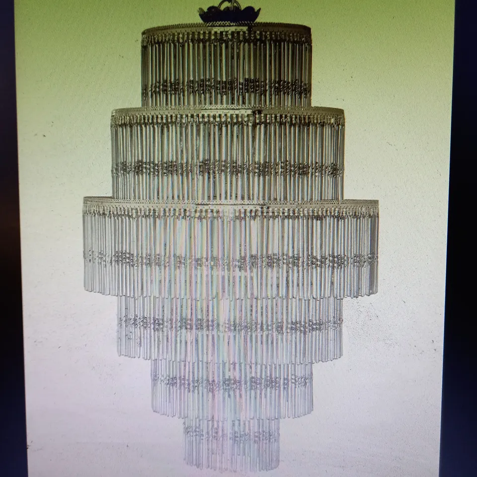 JOHN LEWIS ATHENEA CHANDELIER SMOKE/CLEAR 