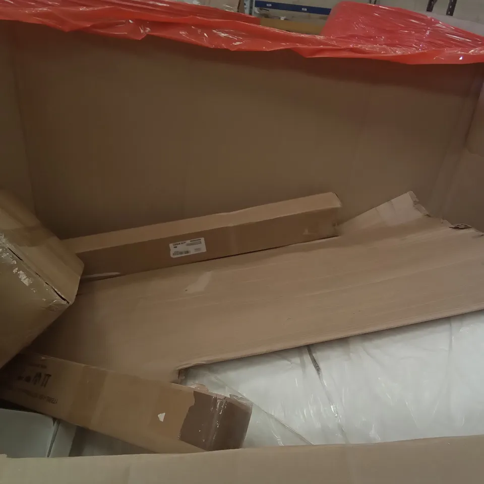 PALLET OF ASSORTED ITEMS INCLUDING XGEAR HARD ARM LUMBAR SUPPORT CAMPING CHAIR, INVISION CANTILEVER MOUNT, FABIAN CLARKE PHOTO FRAMES, STORAGE OTTOMAN, YUDA SHOE RACK, WALL HOOK HANGER 
