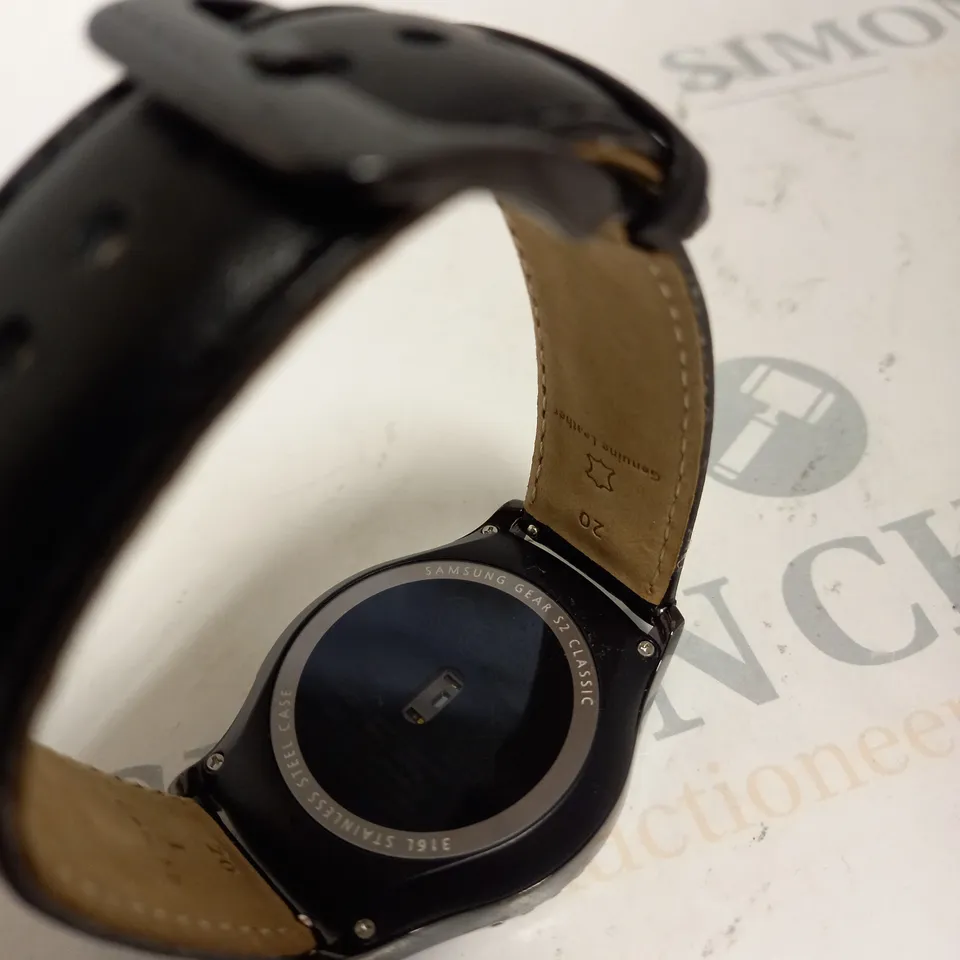 samsung gear s2 classis genuine leather strap watch