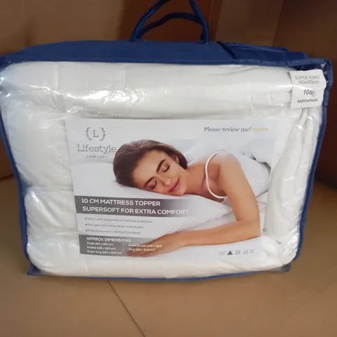 LIFESTYLE 10CM MATTRESS TOPPER - SUPERKING
