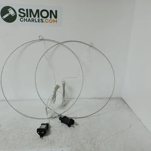 2 x LED Light Ring Decor