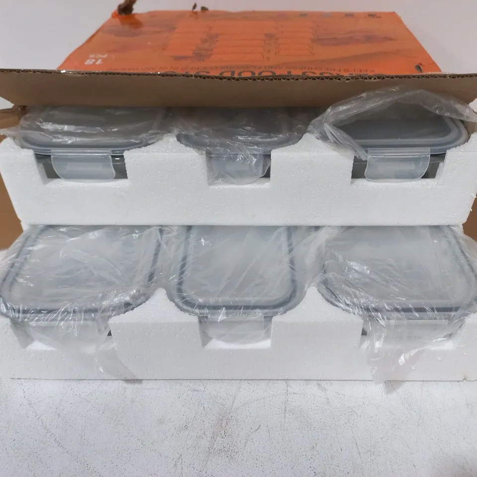 NIFOGO 18-PIECE GLASS FOOD STORAGE SET