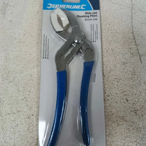 SILVERLINE WIDE JAW PLUMBING PLIERS – 85MM JAW 