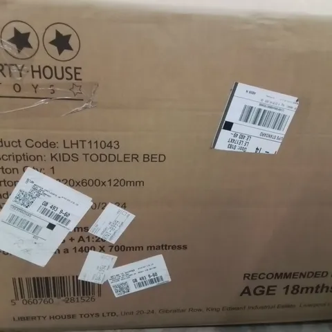 BOXED KIDS COT BED / TODDLER 70 X 140 CM 