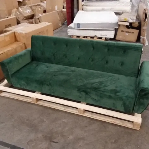 SHIFLET 3 SEATER CLIC CLAC SOFA BED - EMERALD GREEN
