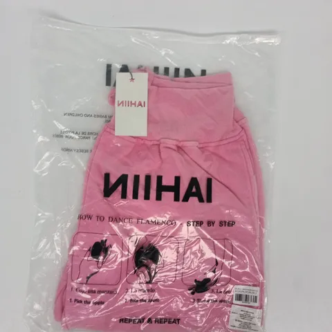 BAGGED NIIHAI SWEATS SET CAPRIS IN WORN ROSIE PINK SIZE SMALL