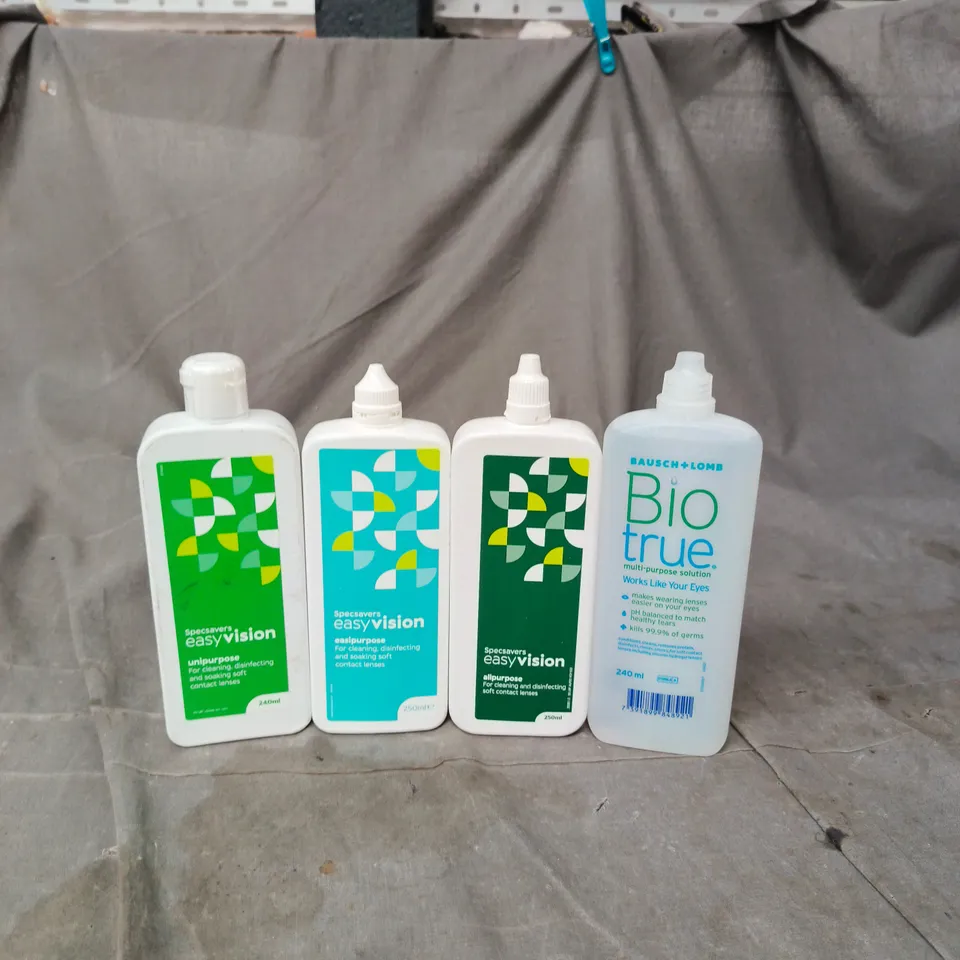 APPROXIMATELY 15 ASSORTED CONTACT LENS SOLUTION PRODUCTS - COLLECTION ONLY 