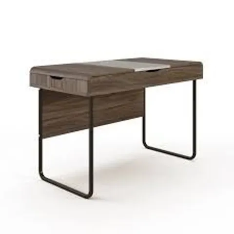 BOXED DORSET OFFICE DESK WALNUT/GREY