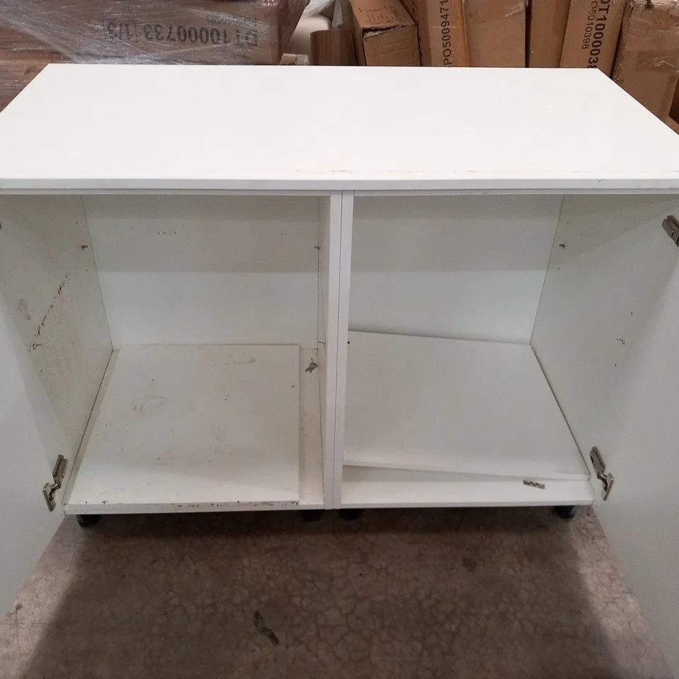 2 DOOR WHITE BASE UNIT