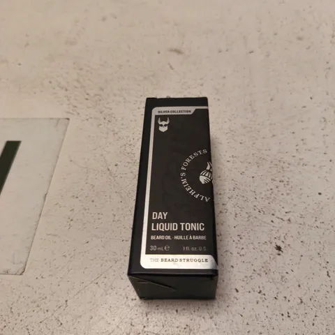 THE BEARD STRUGGLE DAY LIQUID TONIC BEARD OIL - 30 ML, BOXED (SILVER COLLECTION)
