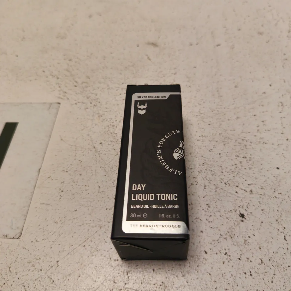 THE BEARD STRUGGLE DAY LIQUID TONIC BEARD OIL - 30 ML, BOXED (SILVER COLLECTION)