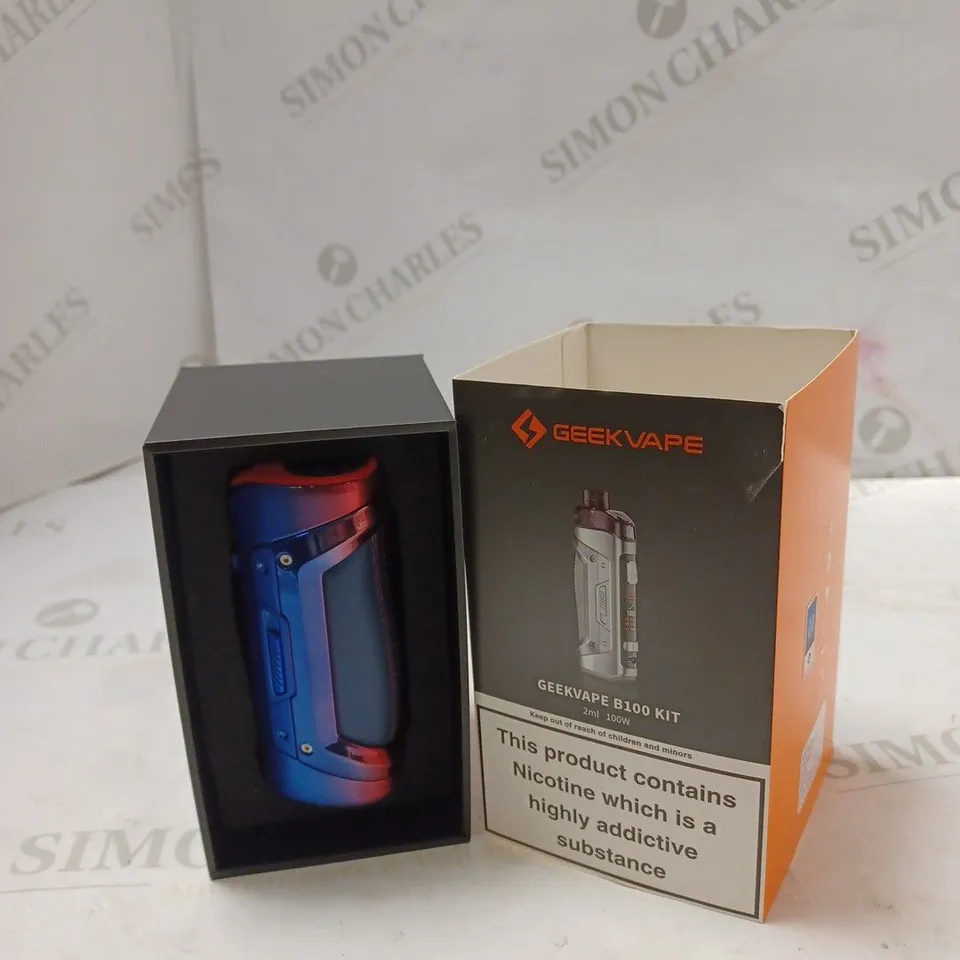 BOXED GEEK VAPE GEEKVAPE B100 KIT - BLUE RED.
