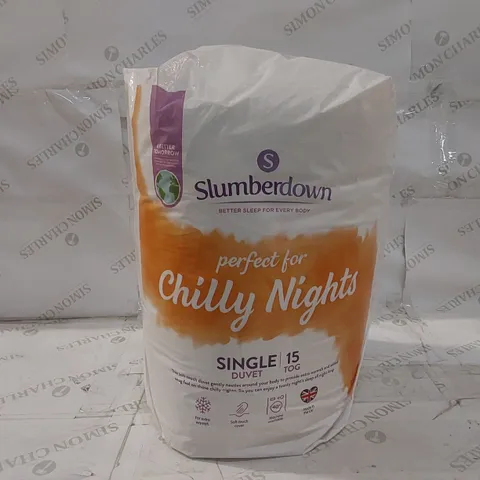 BAGGED SLUMBERDOWN 15 TOG SINGLE DUVET