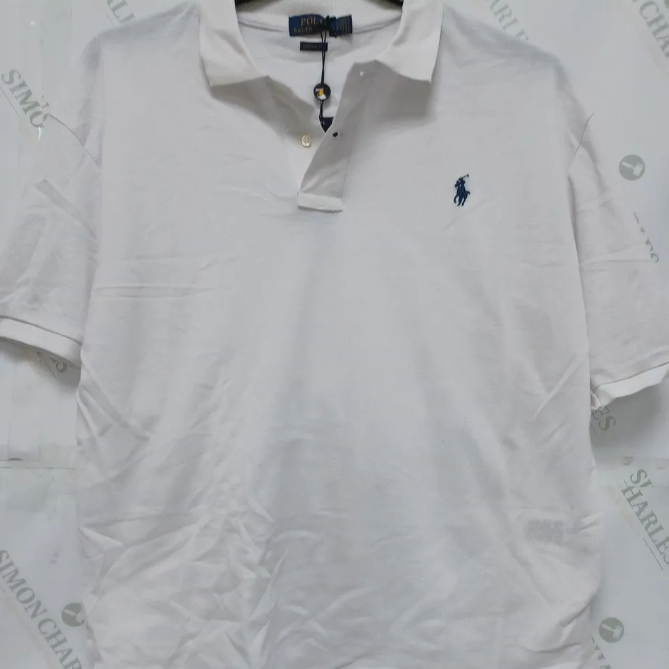 POLO LAUREN POLO SHIRT IN WHITE - LARGE