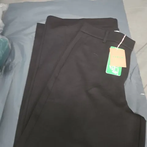 BODEN WIDE LEG TROUSERS BLACK SIZE 10