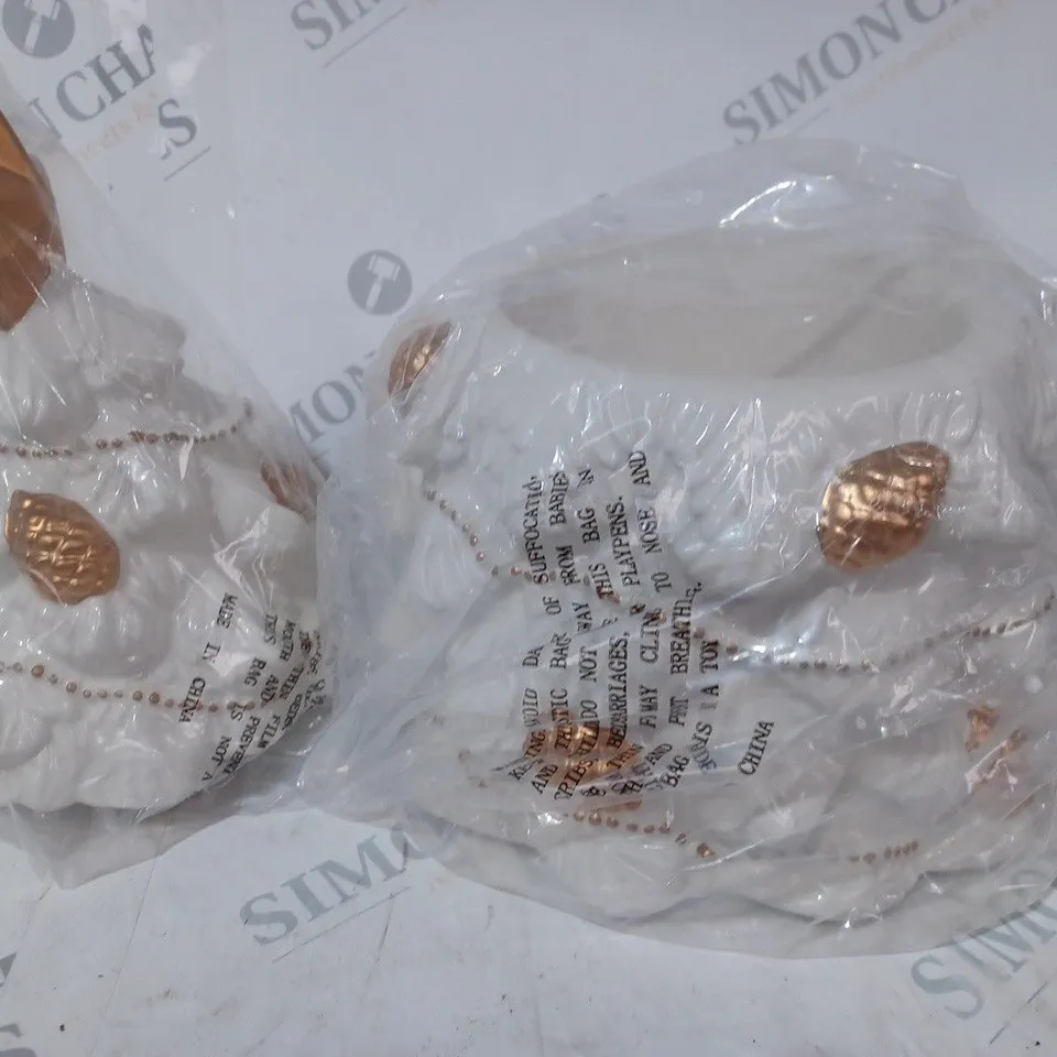 HOMEWORX BY HARRY SLATKIN 3 WICK FESTIVE CERAMIC TREE