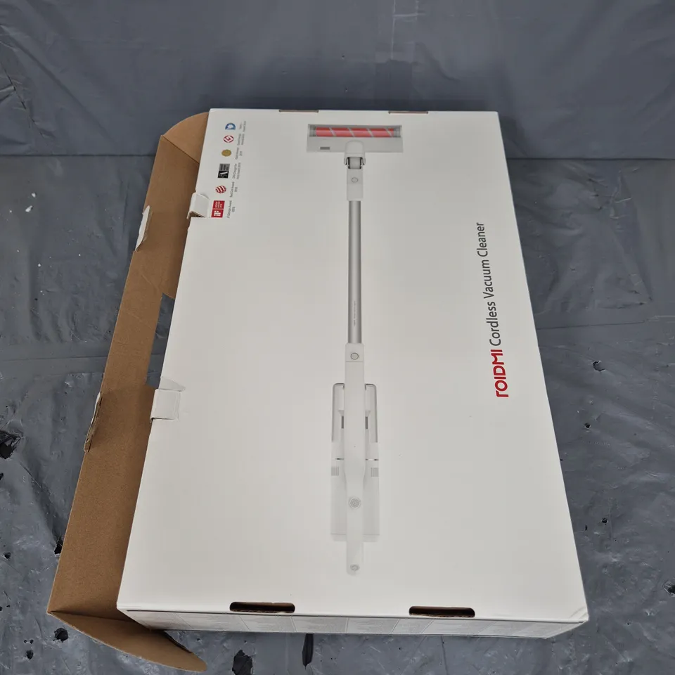BOXED ROIDIMI CORDLESS VACUUM CLEANER IN WHITE/GREY