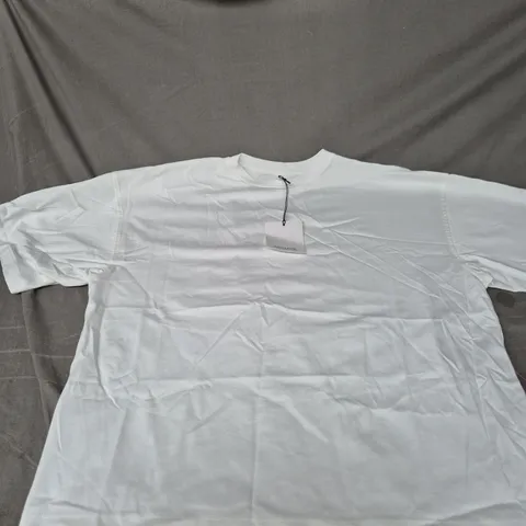 ARRANGE OVERSIZED PREMIUM HEAVYWEIGHT T-SHIRT – WHITE, UK M