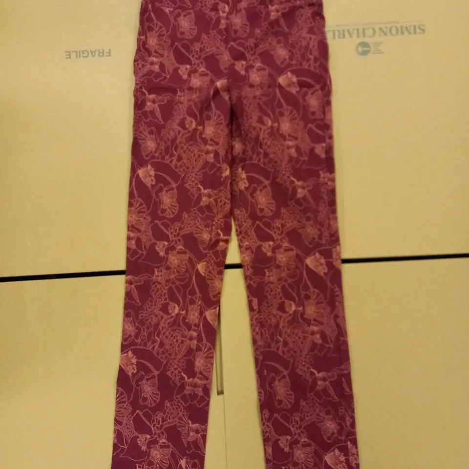 BRAND NEW MR MAX FLORAL DETAIL RUST JEGGINGS TALL UK SIZE 8
