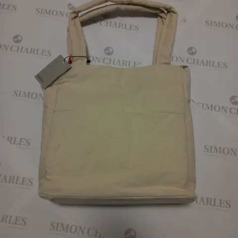 OASIS CREAM NYLON SQUARE TOTE BAG 
