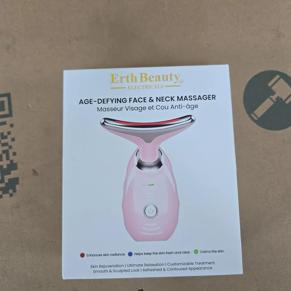 ERTH BEAUTY ELECTRICALS AGE-DEFYING FACE & NECK MASSAGER – PINK