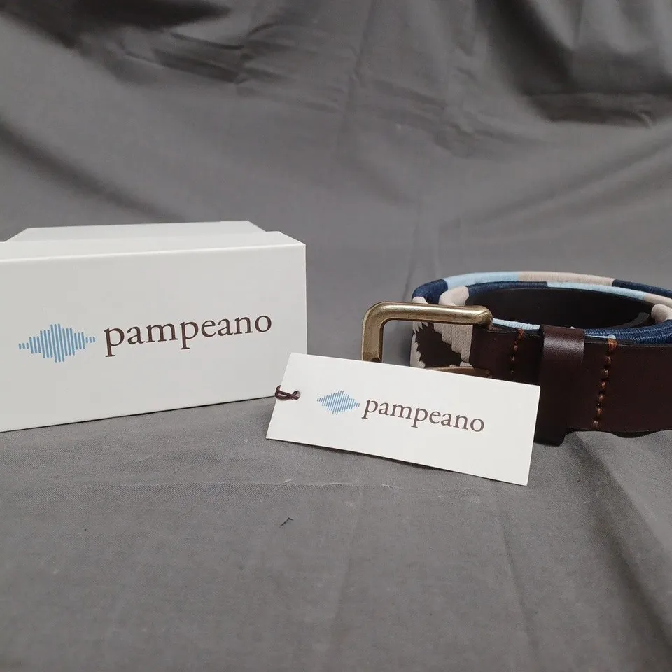 BOXED PAMPEANO BELT IN NAVY, BLUE , WHITE 