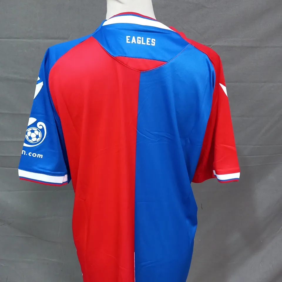 MACRON CRYSTAL PALACE FOOTBALL CLUB SHIRT - MEDIUM 