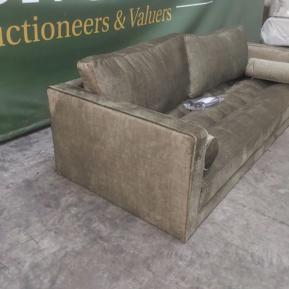 QUALITY DESIGNER NEW ORLEANS 3 SEATER UPHOLSTERED SOFA 