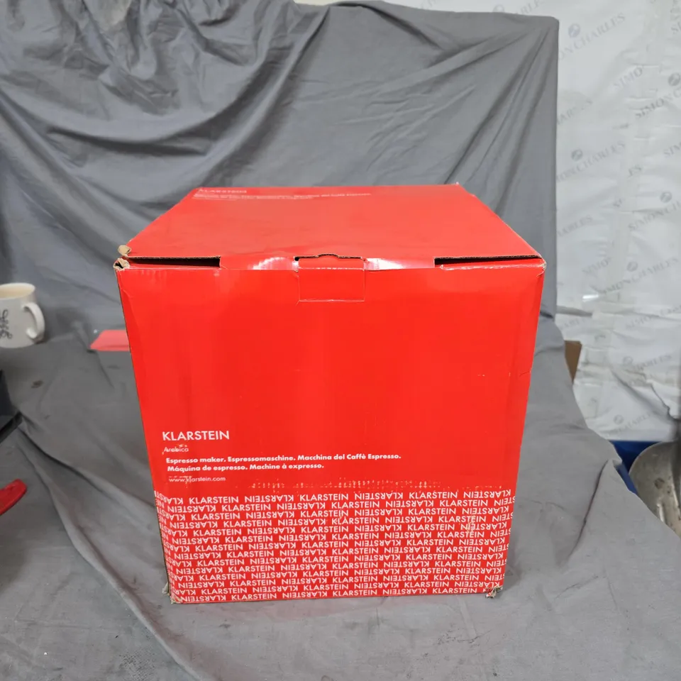 KLARSTEIN ARABICA ESPRESSO MAKER – BOXED