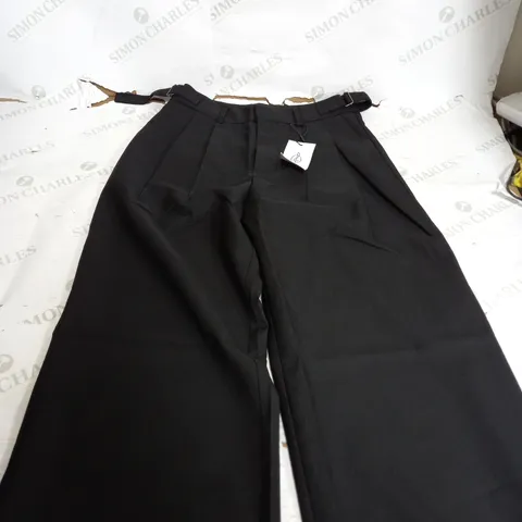 STRADIVARIUS BLACK SMART TROUSERS - UK 6