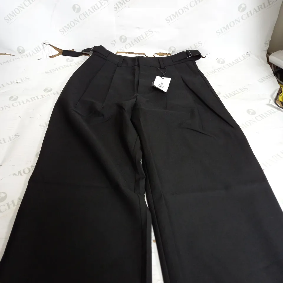 STRADIVARIUS BLACK SMART TROUSERS - UK 6