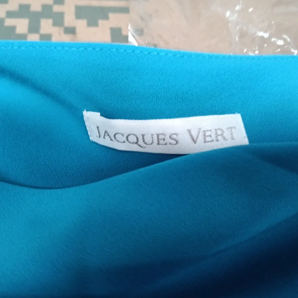 JACQUES VERT WOMEN'S BLUE DRAPED-BACK TOP