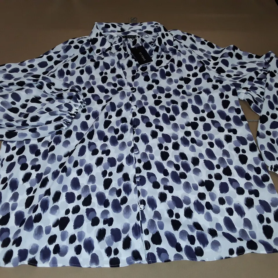ET VOUS PAINTERLY DOT BLOUSE - 14